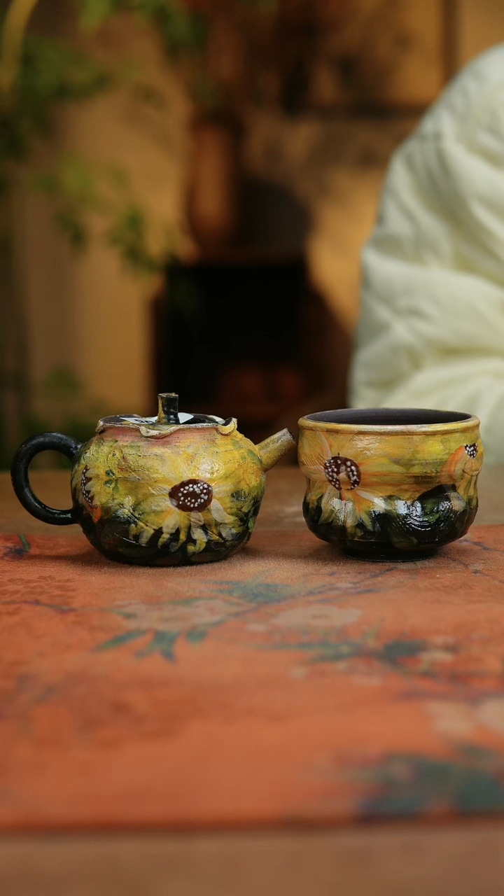 【闪购商品】瓷片1908景德镇手工手绘釉下彩高温瓷