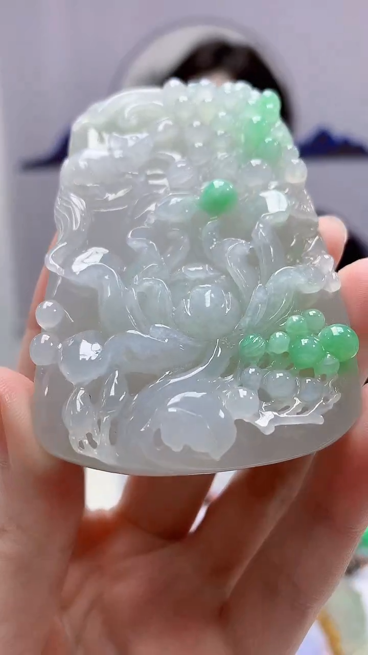 【闪购商品】定制翡翠未镶嵌4829zm-毛货挂件花牌111