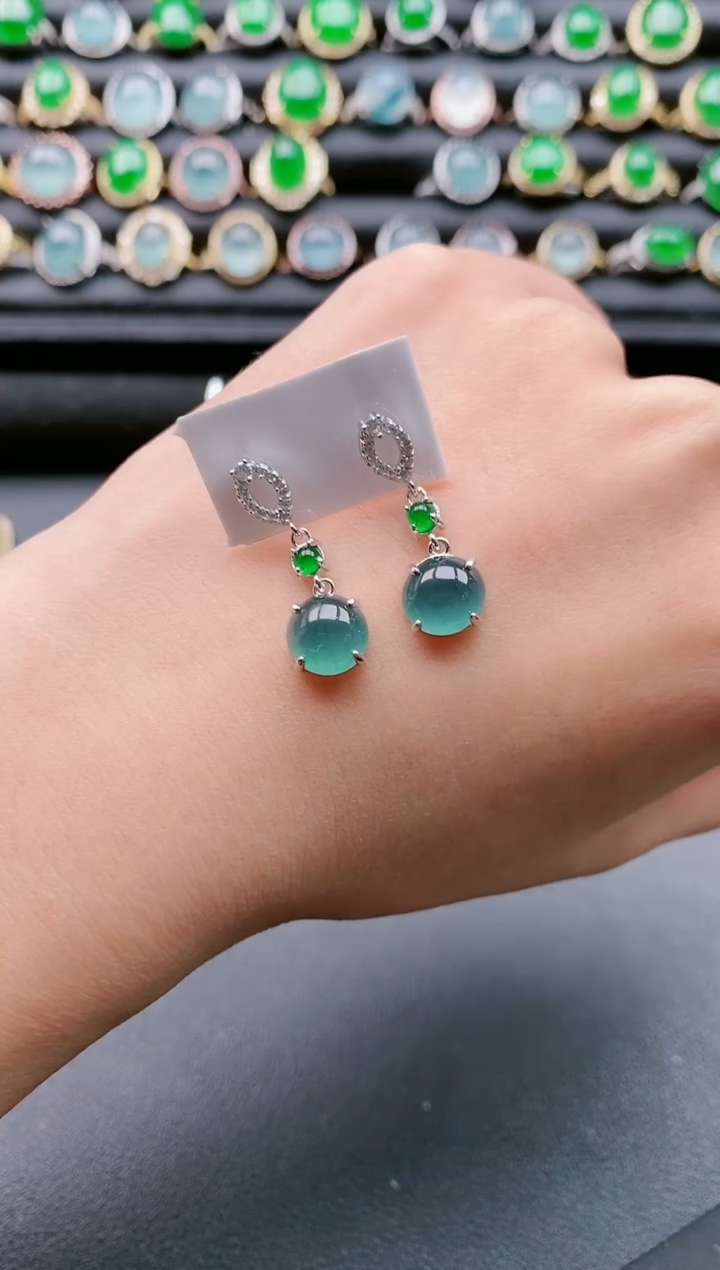 【闪购商品】翡翠戒指银S925镶嵌111111