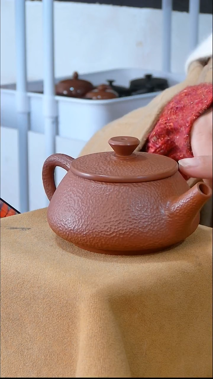 【闪购商品】壶01复烧锤纹球孔石瓢壶150cc