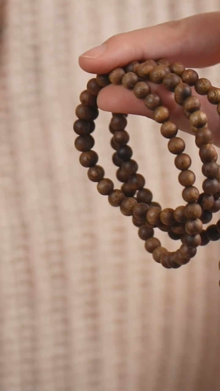 手串沉香S26021688-15顺纹乌浮