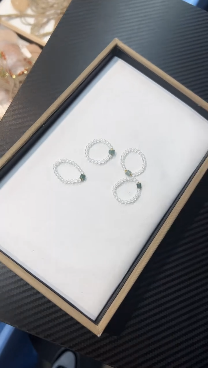 福利款蓝水设计款戒指