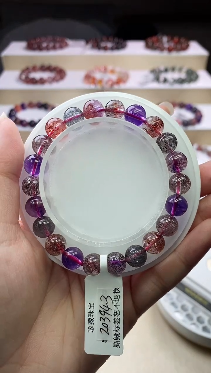 【闪购商品】水晶手链未镶嵌黑加仑超七8m+