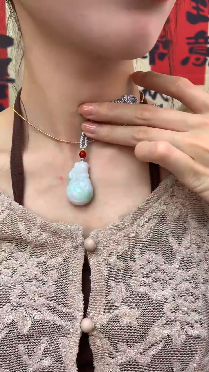 【闪购商品】翡翠颈饰未镶嵌天然a货翡翠吊坠