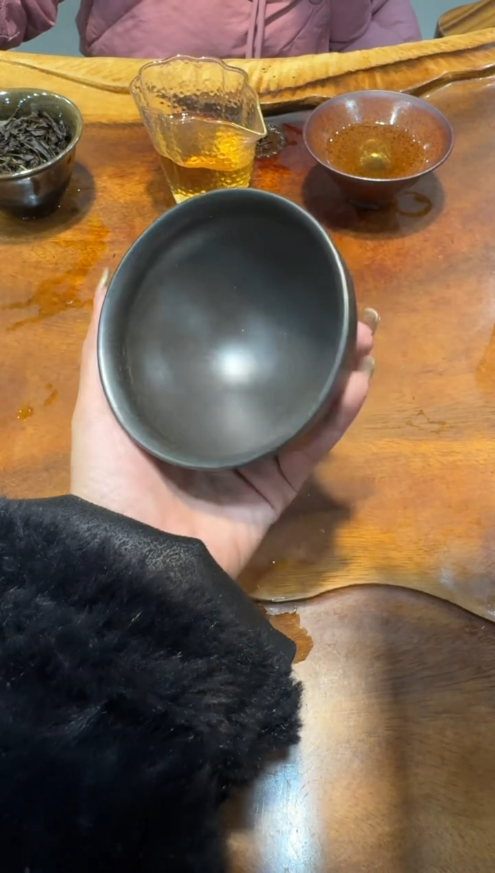 茶盏许杰龙窑柴烧灰贝114