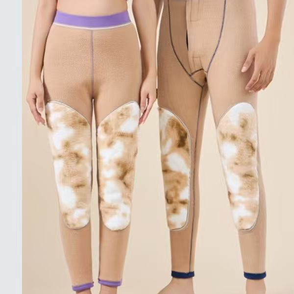 升级款加绒加厚加长护膝男女同款保暖裤