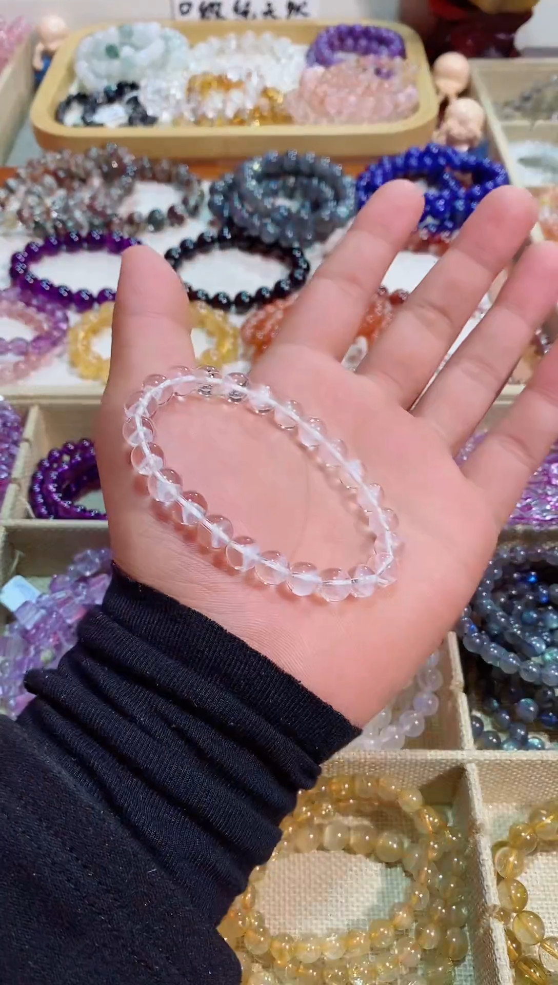 【闪购商品】水晶手链未镶嵌雪山之巅8M+ （多样性发其一）