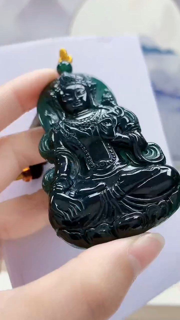 未镶嵌定制翡翠4852lr-毛货挂件26