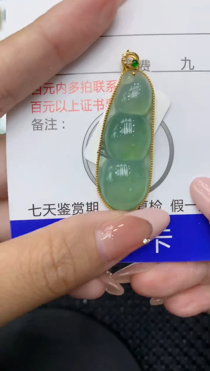 【闪购商品】翡翠颈饰18K金镶嵌111111111