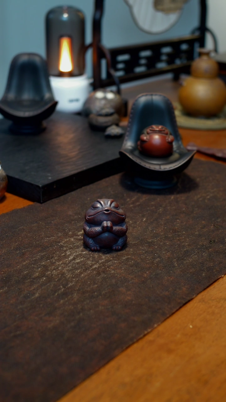 【闪购商品】紫砂金蟾茶宠摆件香插