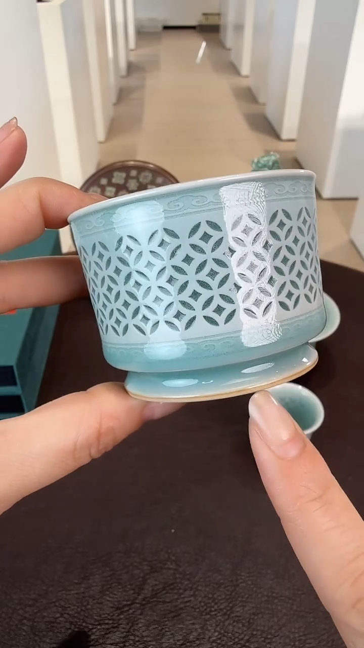 青瓷手工茶器包邮