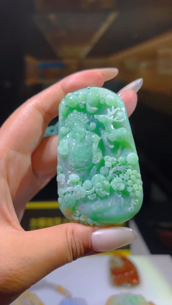 未镶嵌定制翡翠25/1208/L/财神