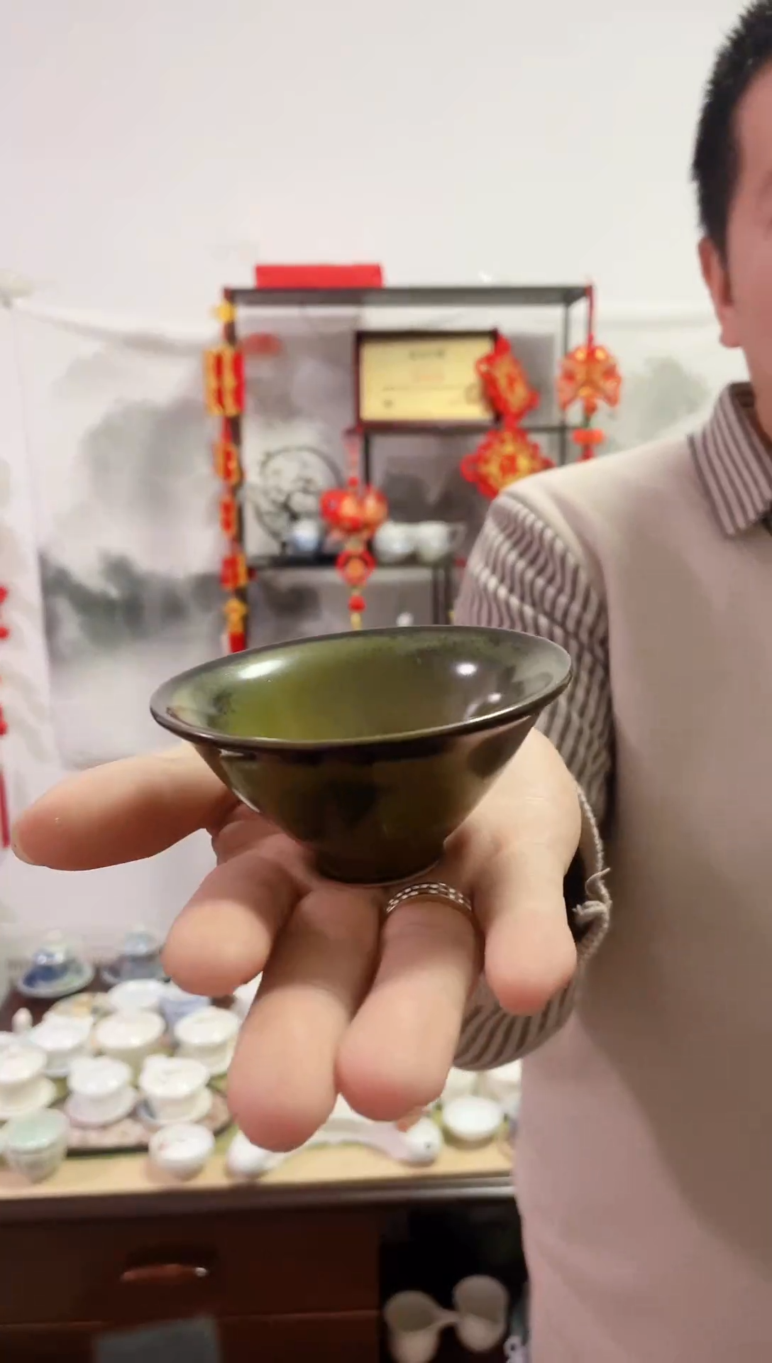 【闪购商品】【瓷心匠物】直播间福利专款茶叶墨斗笠杯