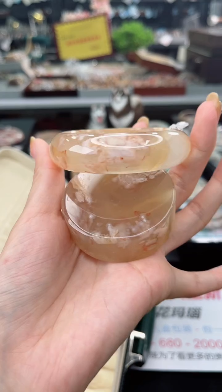 【闪购商品】石英质玉手镯未镶嵌57圈口（赠品镯心）3674544