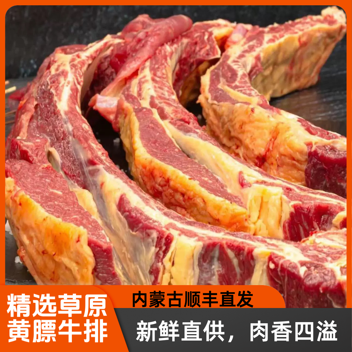 5斤/10斤锡盟黄膘牛排  内蒙古发货 净排 没有大骨头牛排骨牛肋排
