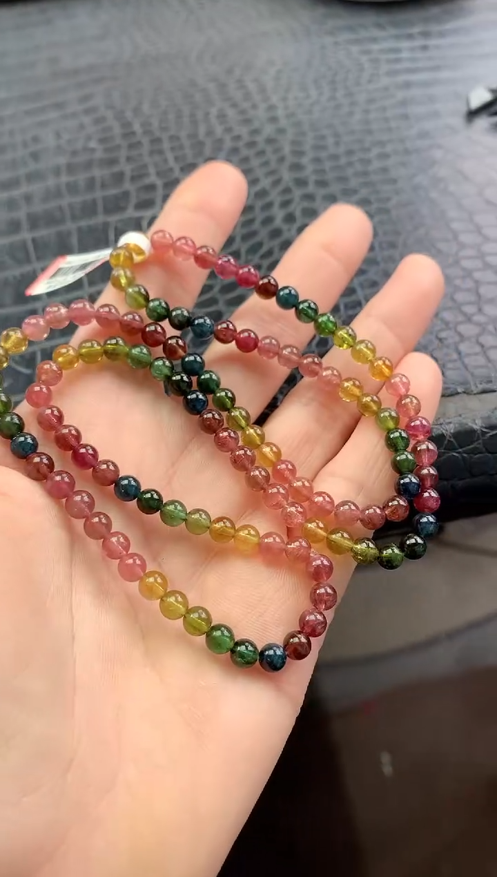 未镶嵌手链碧玺多样性发一条