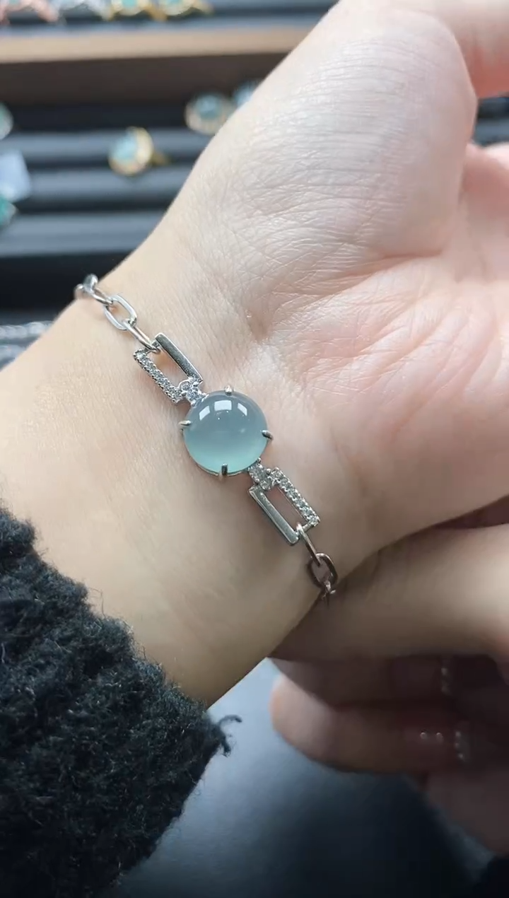 【闪购商品】翡翠戒指银S925镶嵌51511