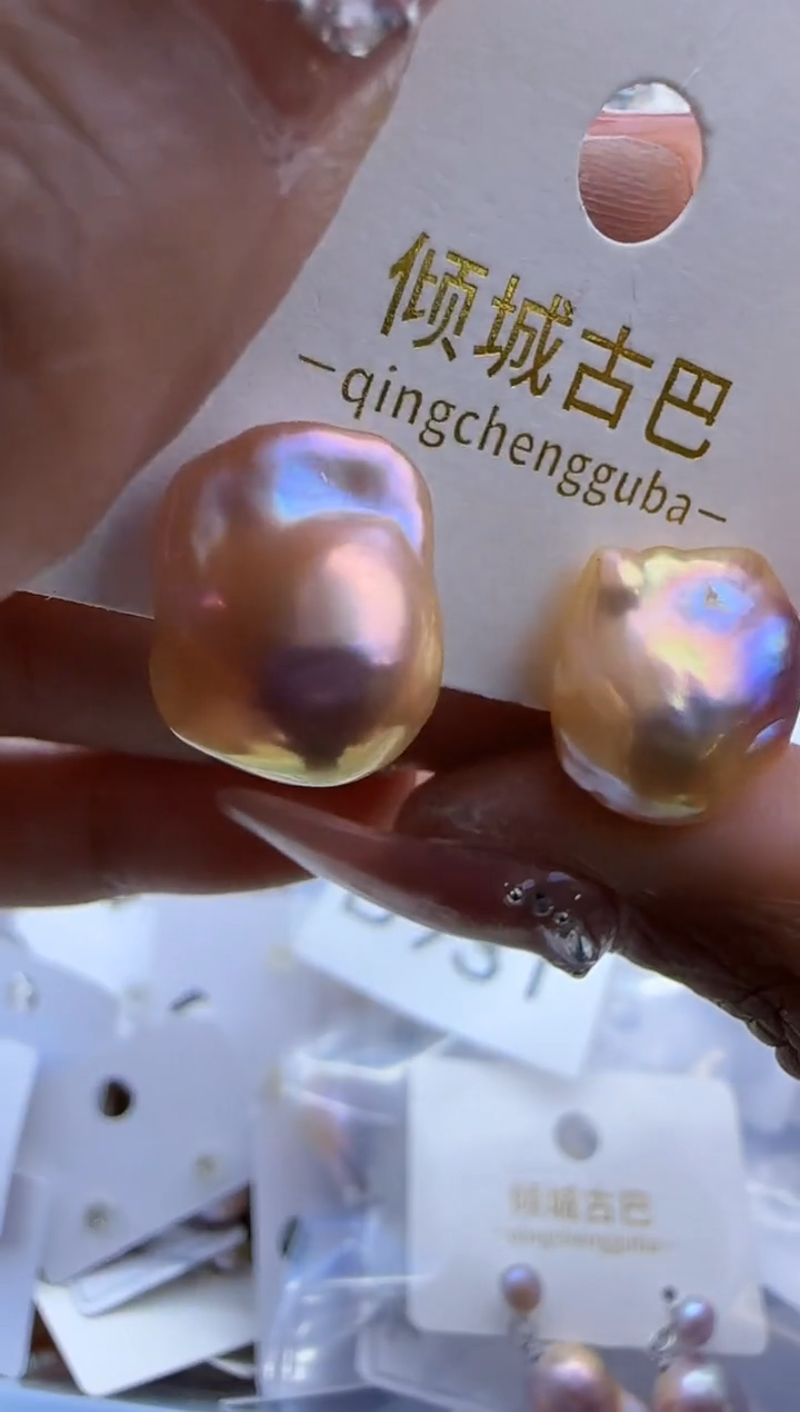 【闪购商品】淡水珍珠耳饰银S925镶嵌932