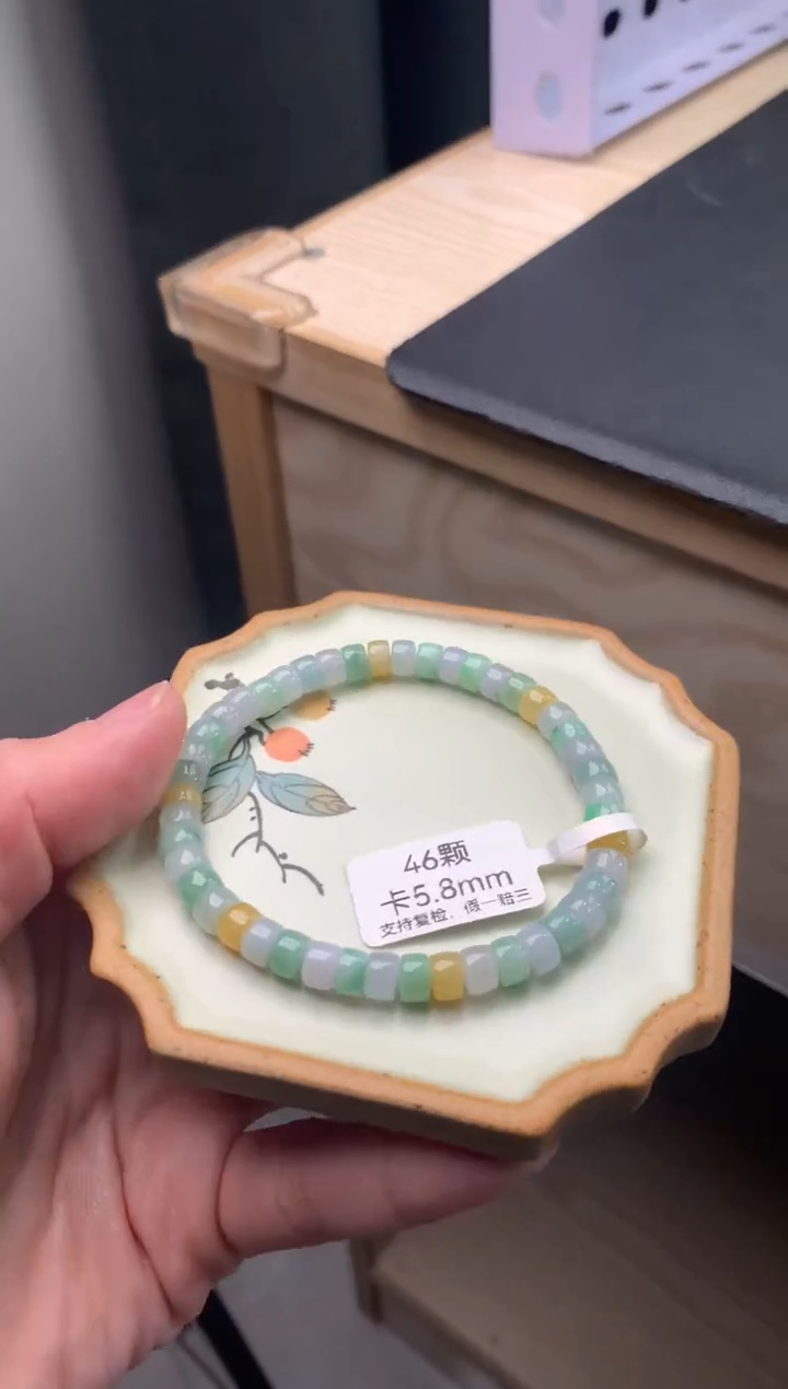 【闪购商品】翡翠手链未镶嵌天然翡翠手串14