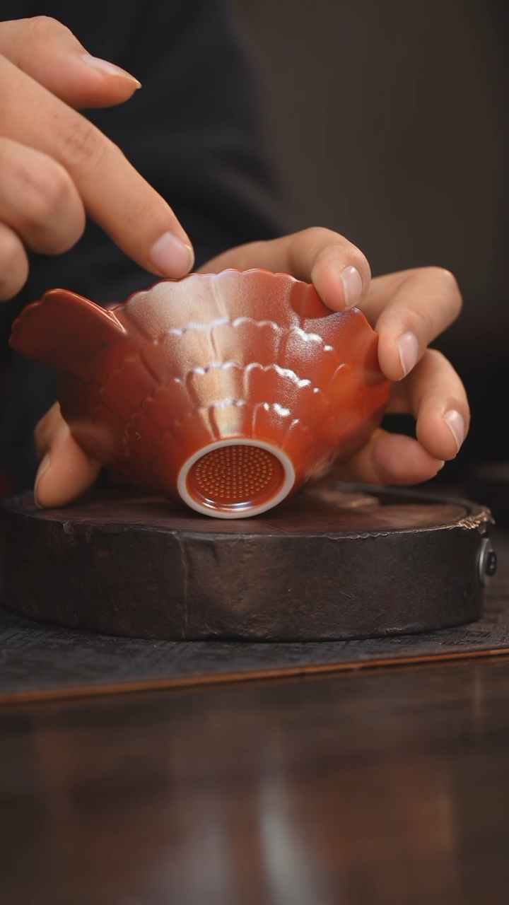 【闪购商品】杯14柴房陶瓷 金红茶漏