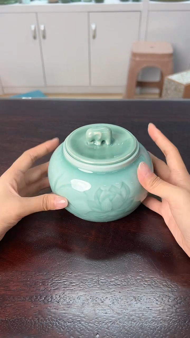 龙泉云间青瓷小米茶器