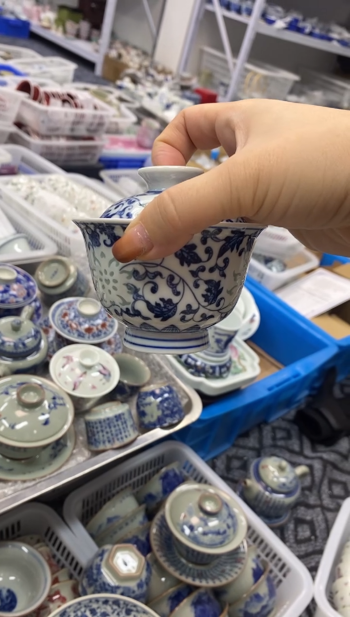 杯景德陶瓷茶具容量约130