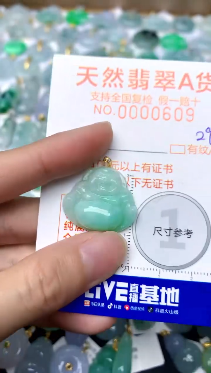 【闪购商品】翡翠颈饰18K金镶嵌29天然A货翡翠