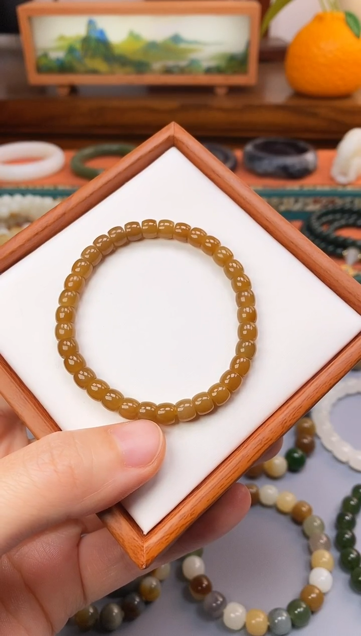 未镶嵌手串和田玉新疆且末糖串