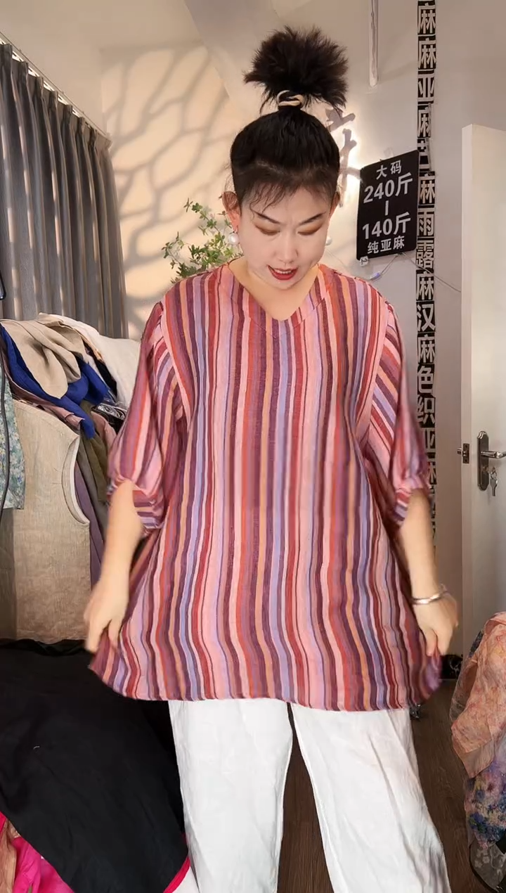 亚麻汉麻苎麻大码女装。