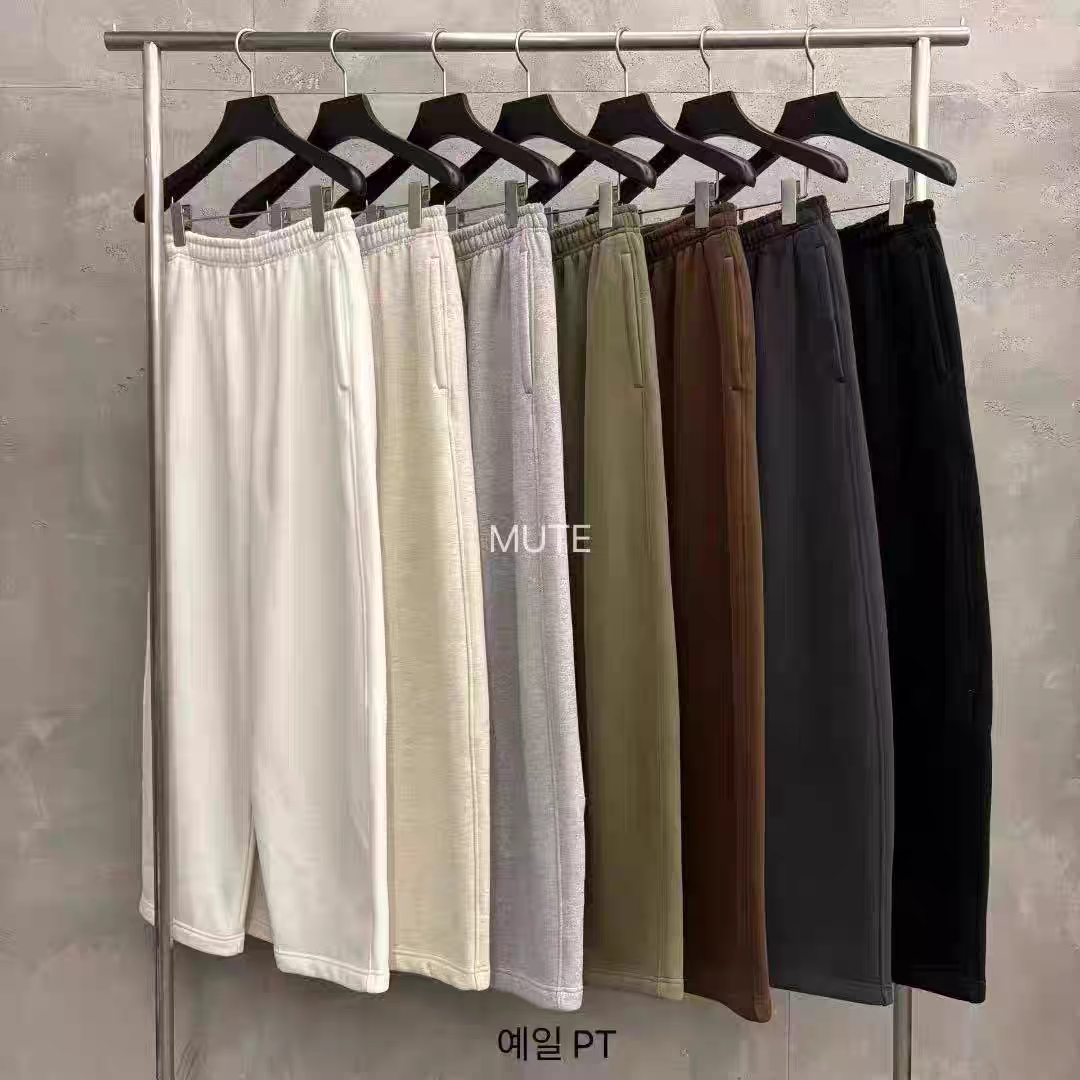 少量现！泡菜正品 mute 冬季加绒卫裤 直通显瘦百搭长裤 女