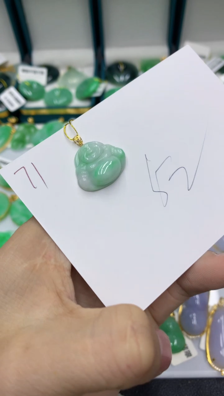 【闪购商品】翡翠颈饰18K金镶嵌翡翠