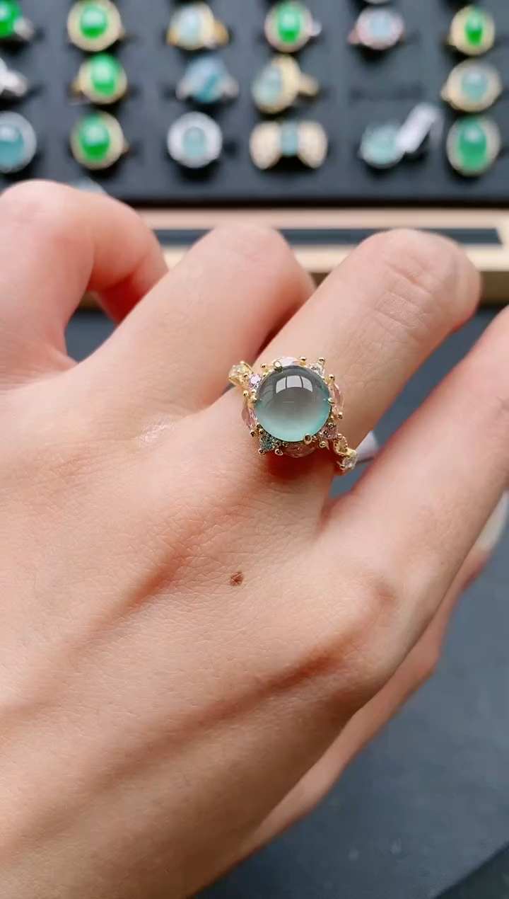 【闪购商品】翡翠戒指银S925镶嵌11111111