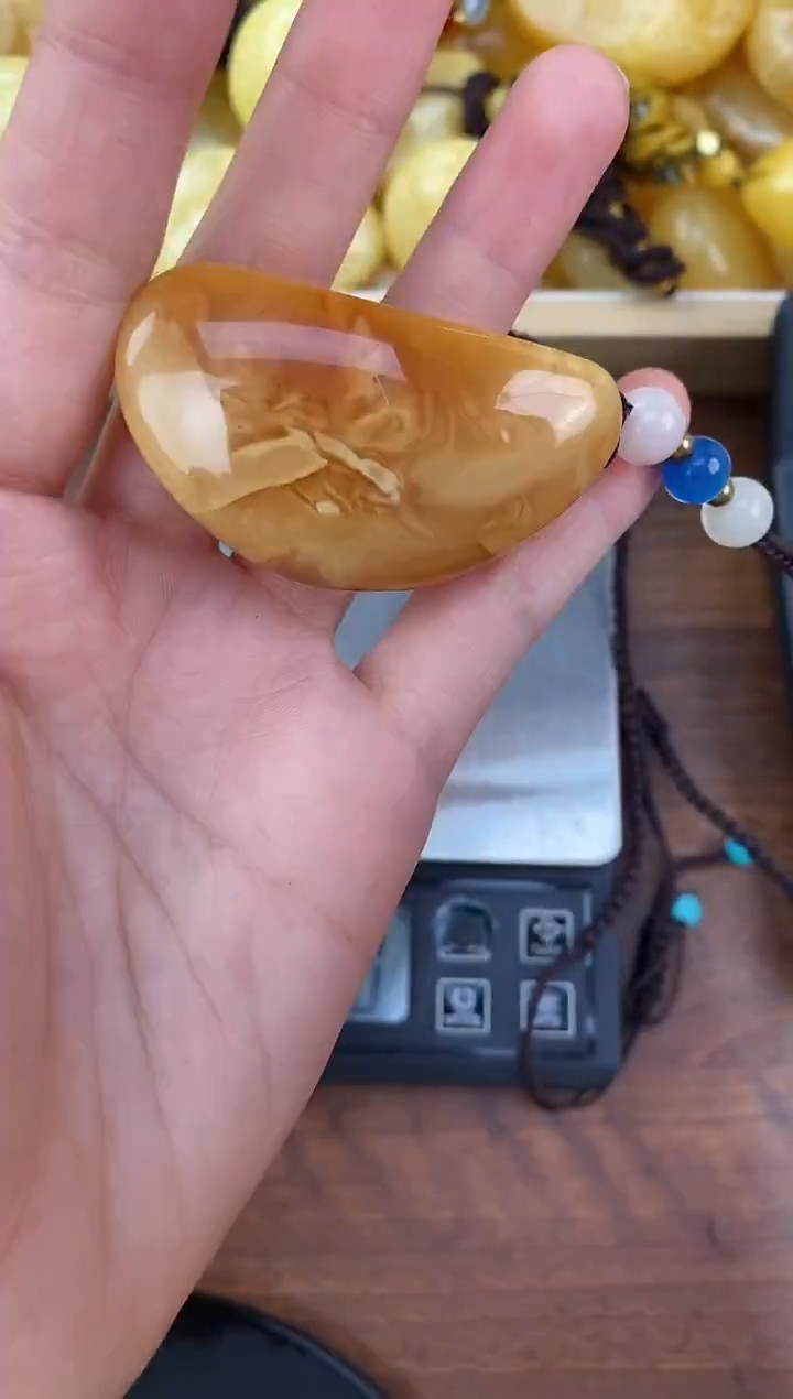 裸石琥珀未镶嵌天然琥珀蜜蜡