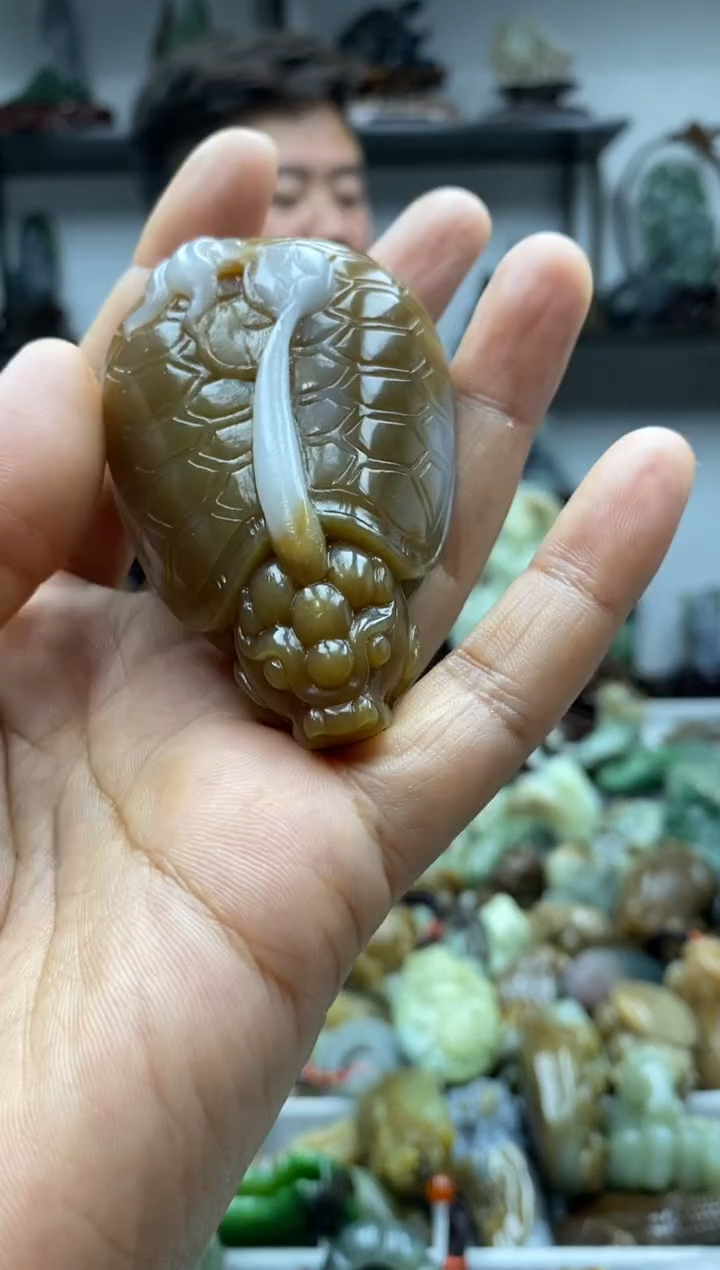 和田玉未镶嵌把件1