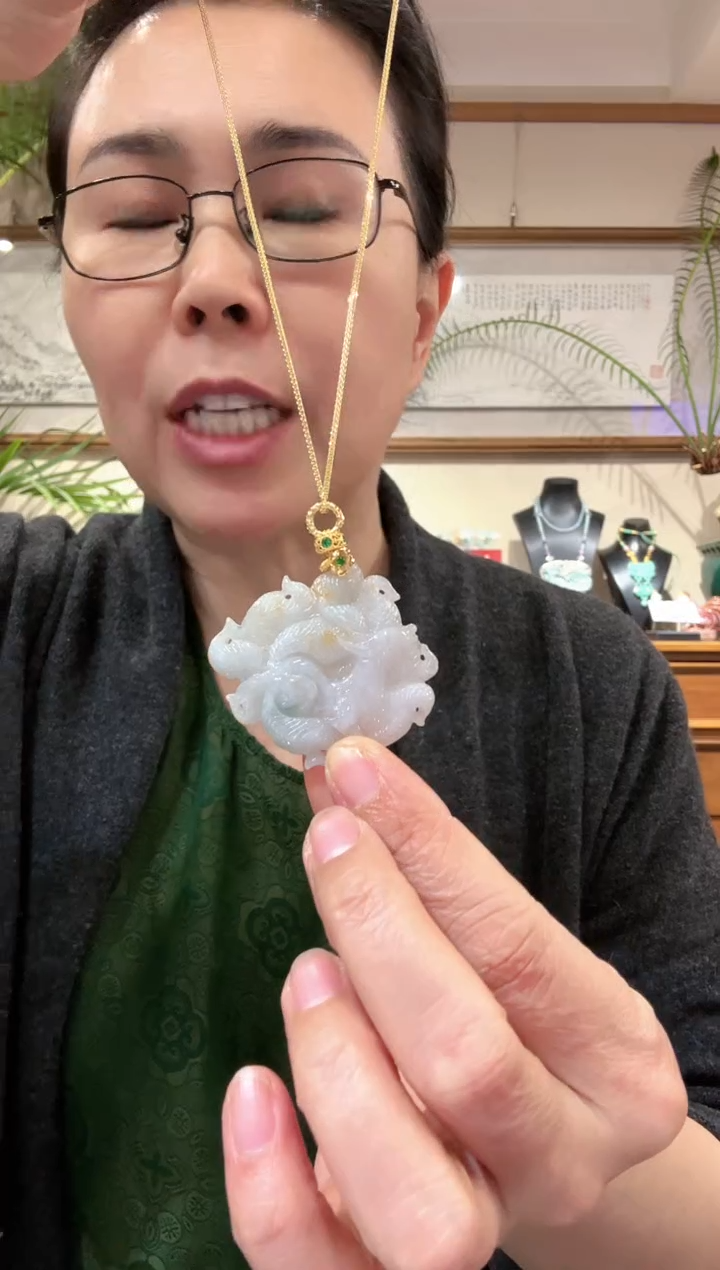 【闪购商品】翡翠颈饰未镶嵌国风