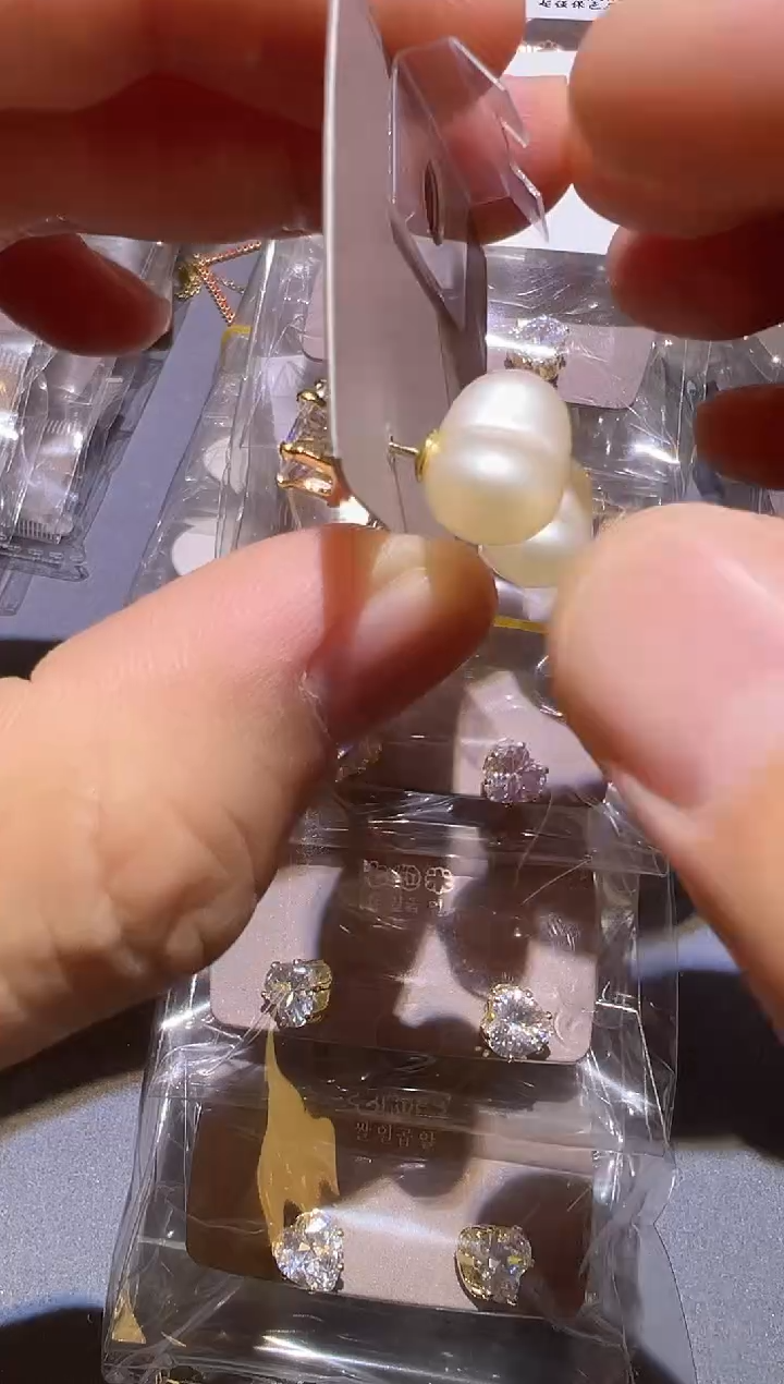 纯铜925银仿珍珠F038