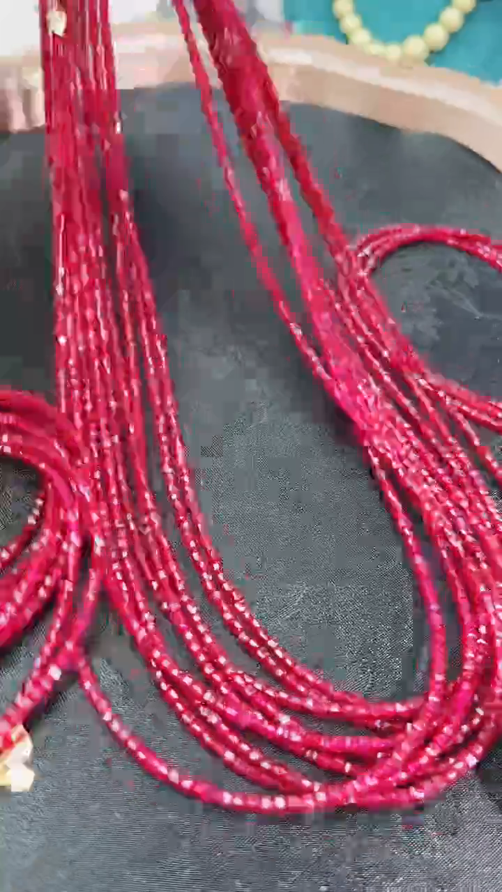 银S925镶嵌颈饰红宝石姨妈99