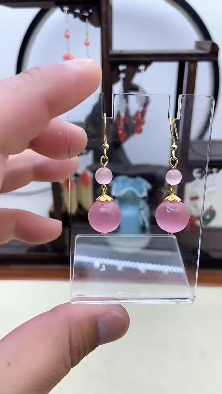 【闪购商品】水晶耳饰14K金镶嵌94号