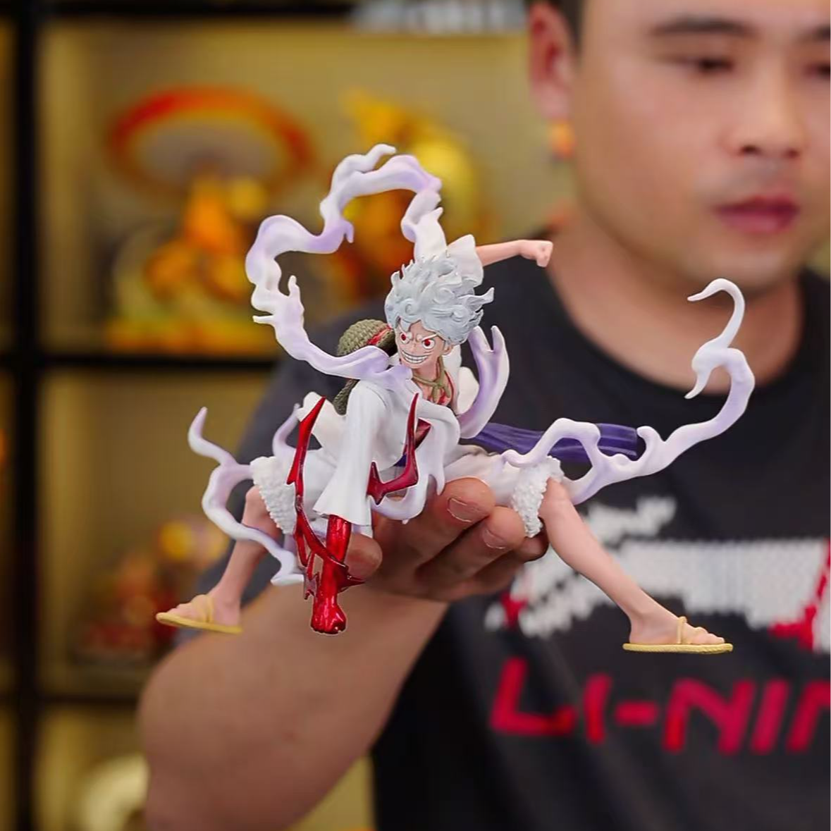 【现货】海贼王五挡形态捶地路飞手办模型摆件