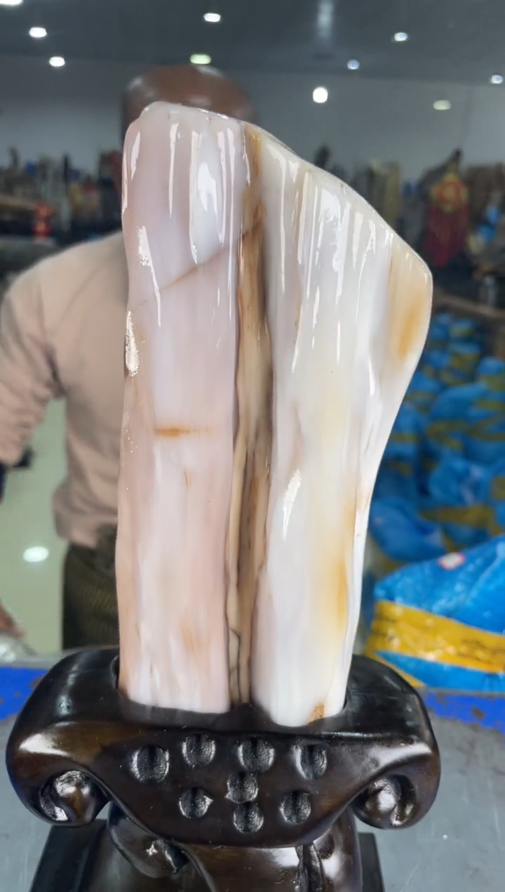 【闪购商品】硅化玉摆件未镶嵌8