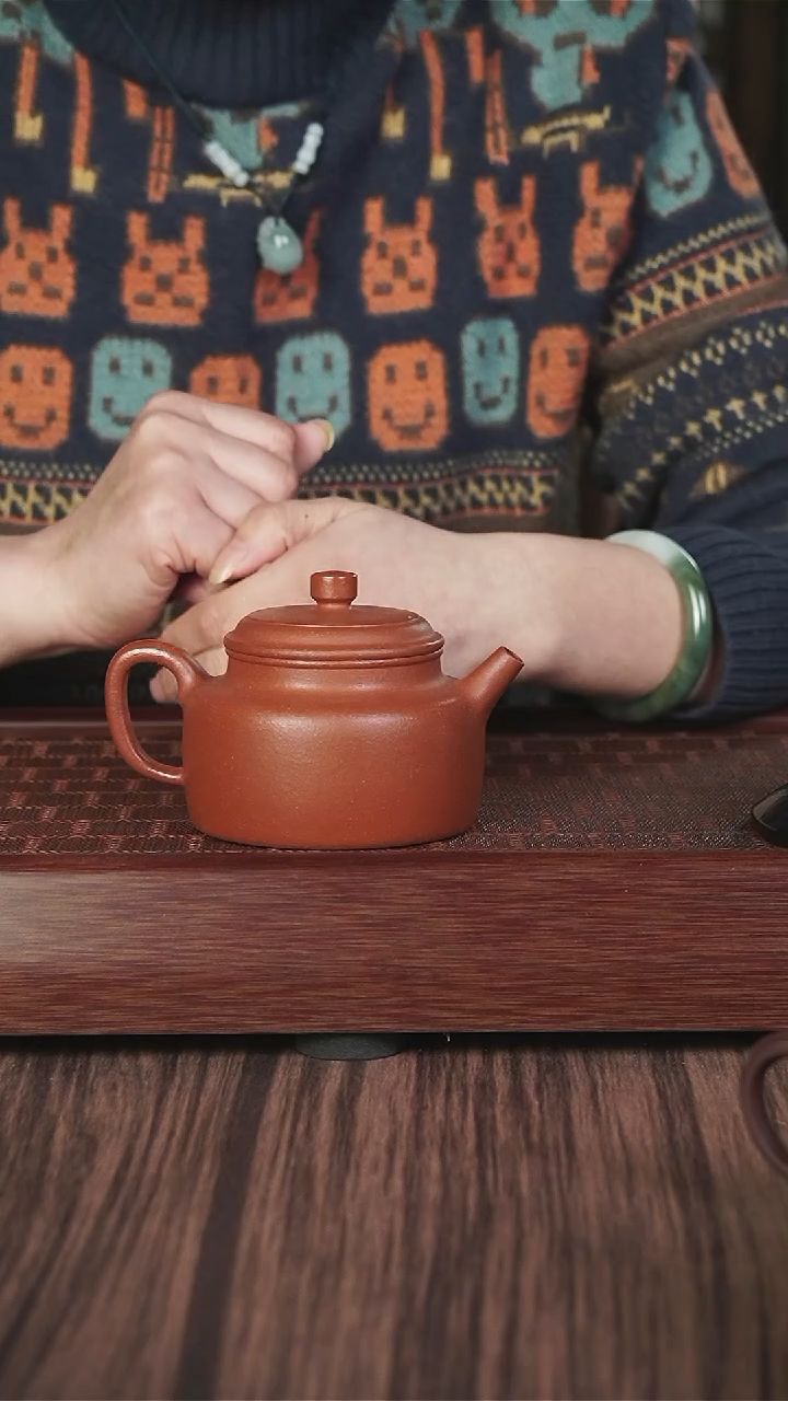 【闪购商品】紫砂茶壶csl  红降坡 德钟