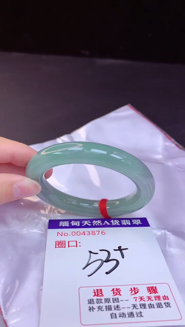 【闪购商品】翡翠手镯未镶嵌53+             