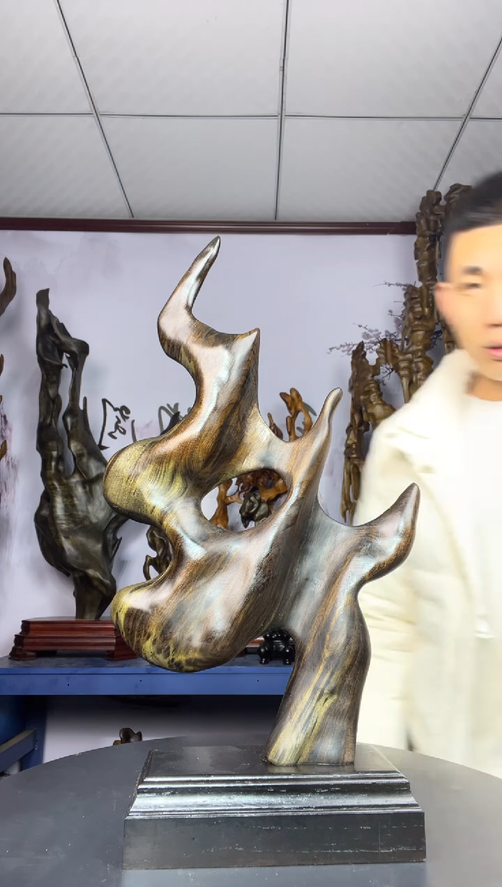 金丝楠木雕款大*金丝楠木工艺品摆件