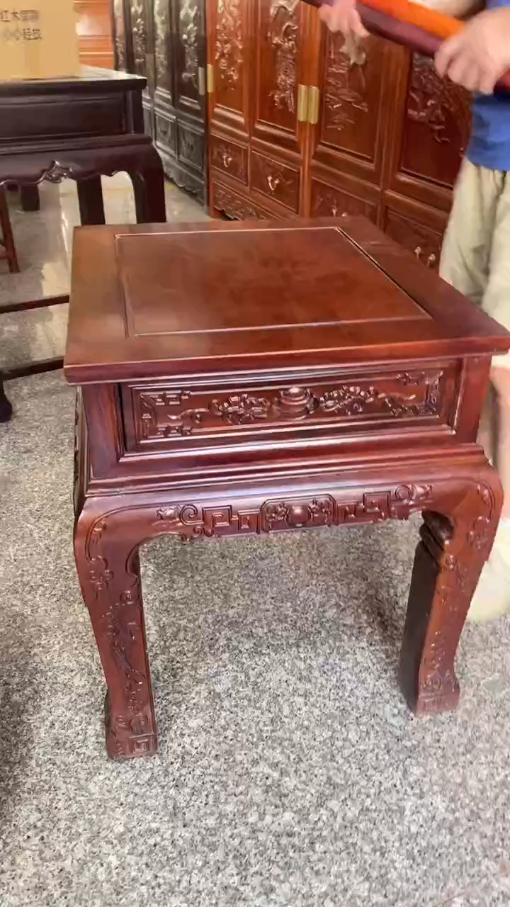 黑酸枝木类成套家具酸枝木 沙发几58*52*66 孤品 一物一拍