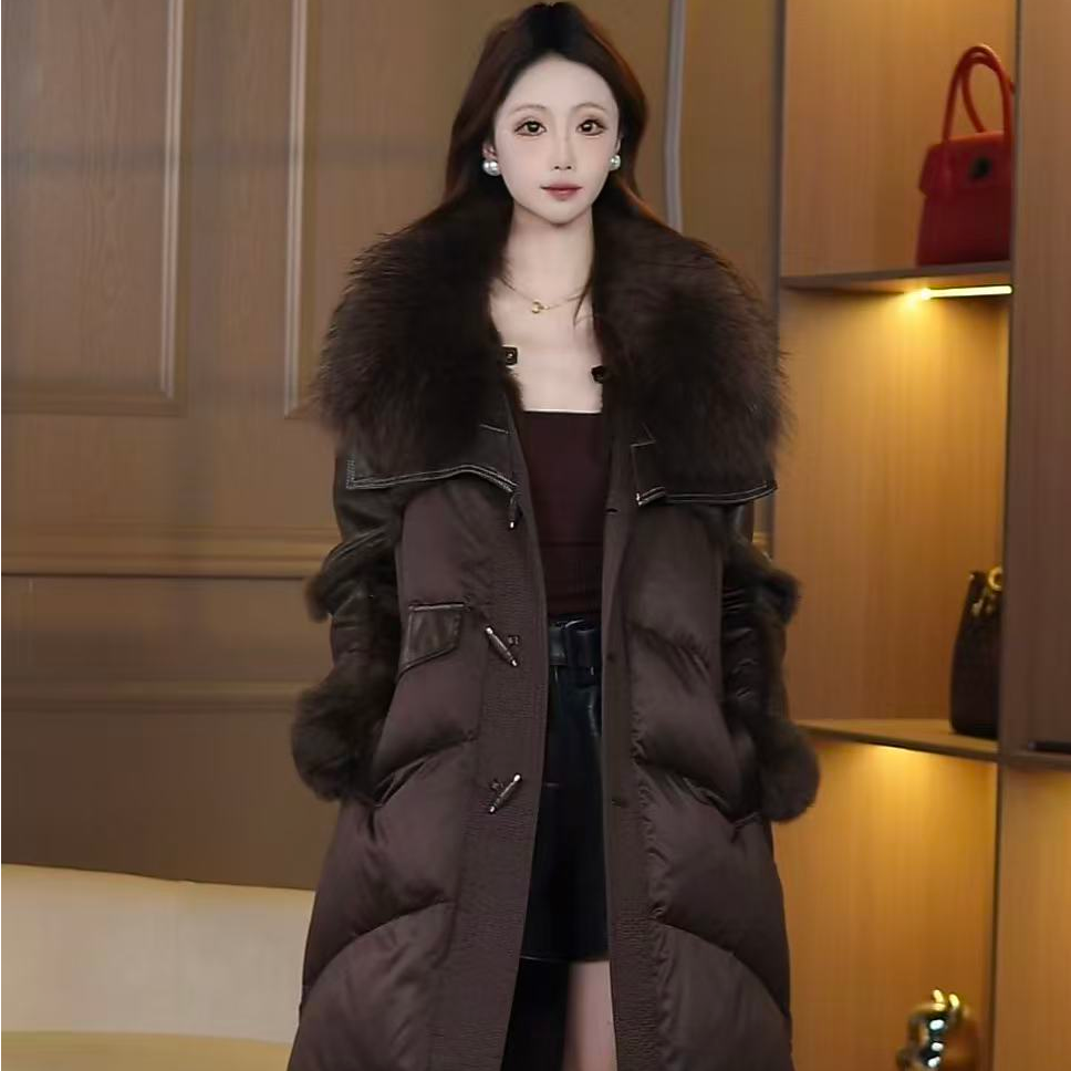 【黑玫瑰】新款海宁高端设计感时尚冬季加厚老钱风松弛感女装