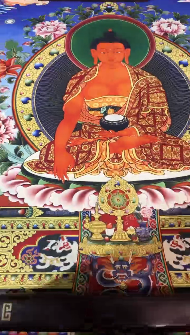 卷轴画龙妹的唐卡tk16