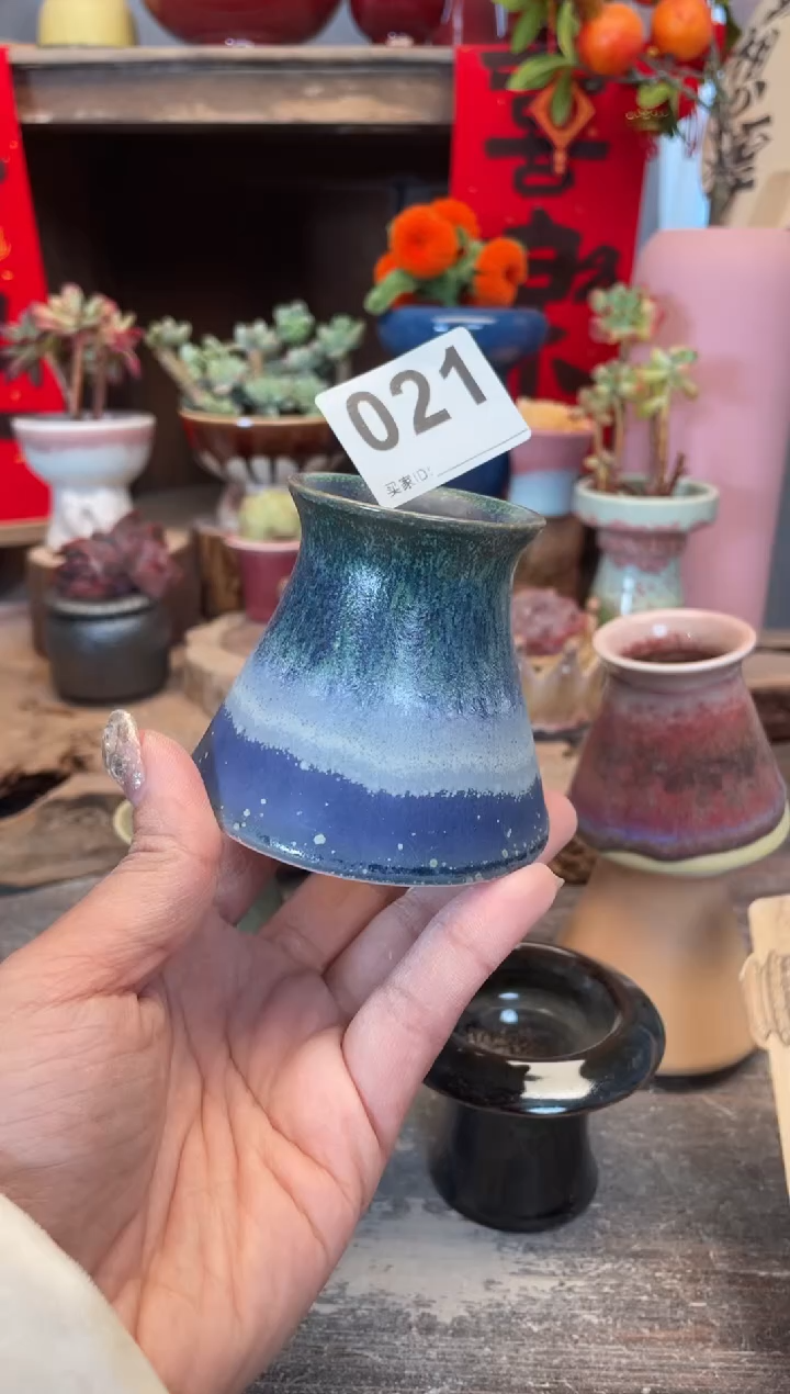 【闪购商品】摆件021知木小芳花盆