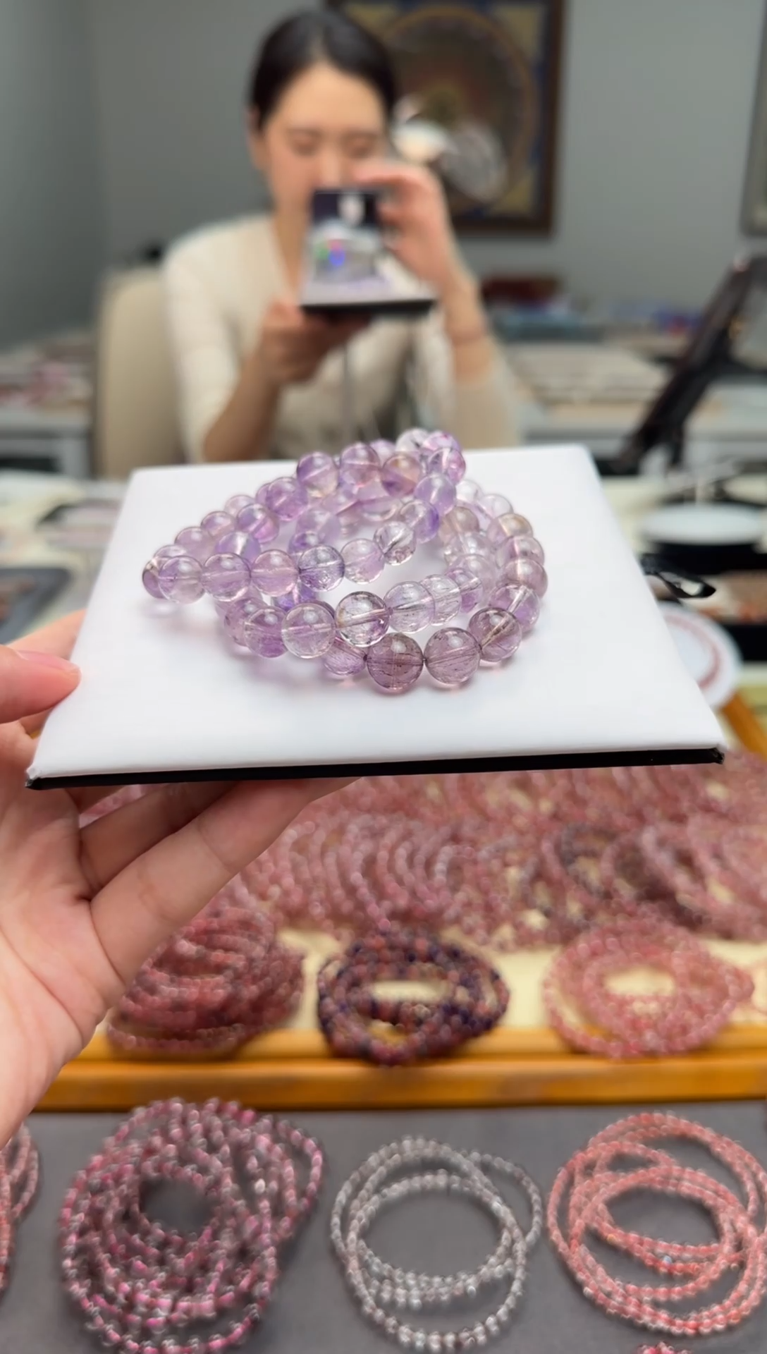 未镶嵌手串水晶紫超七10mm+ 多样性发一