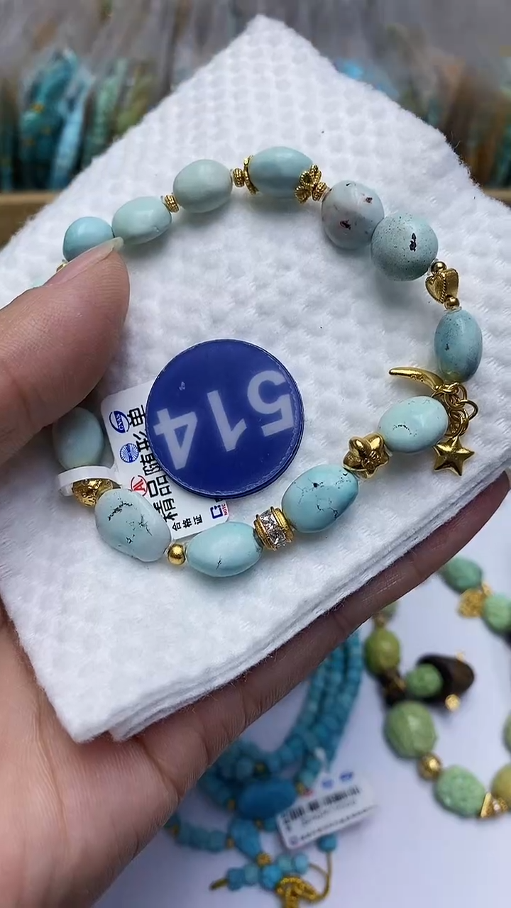 【闪购商品】绿松石手链银S925镶嵌514