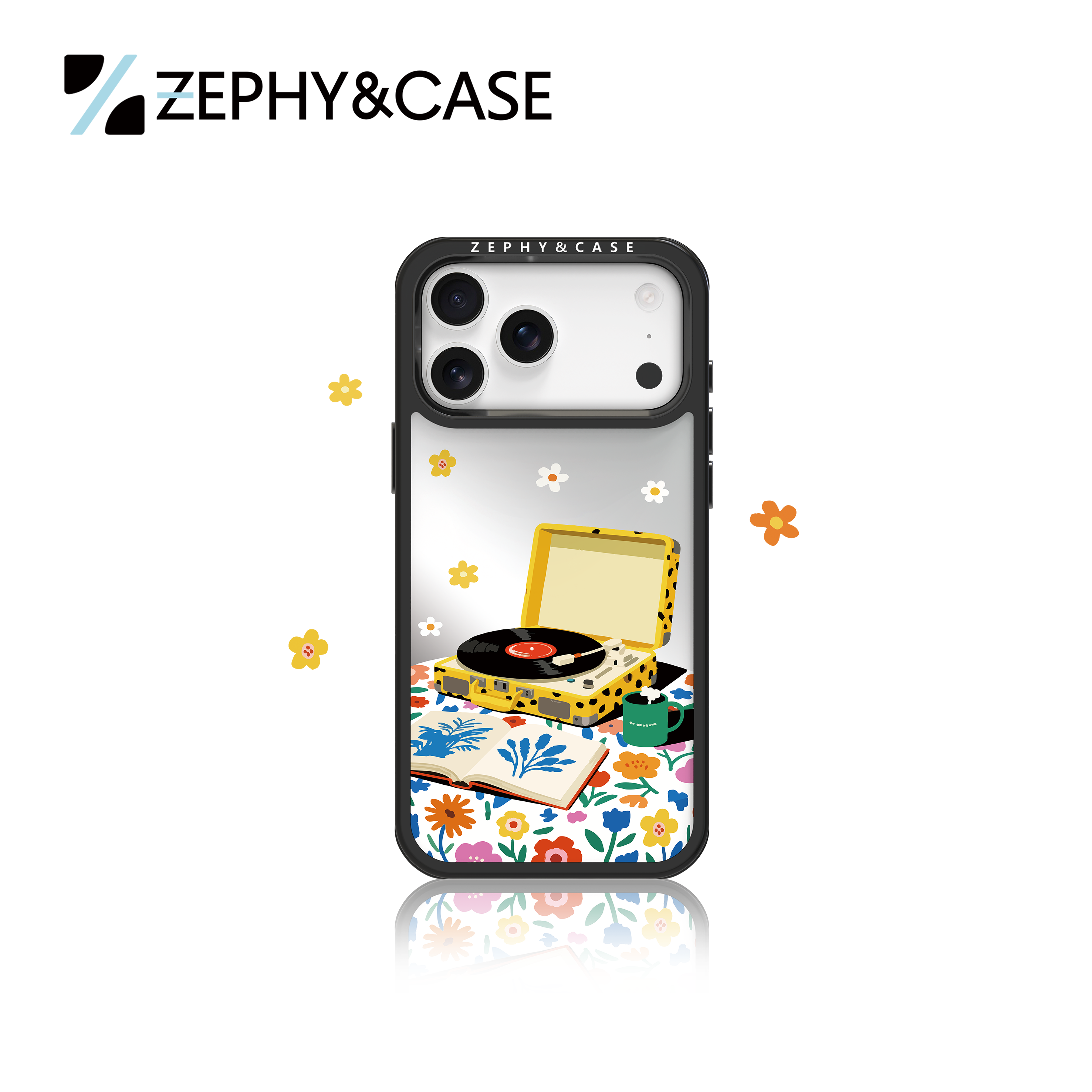 ZEPHY&CASE｜豹纹唱片 防摔 轻薄 磁吸 适用iPhone手机壳17/16